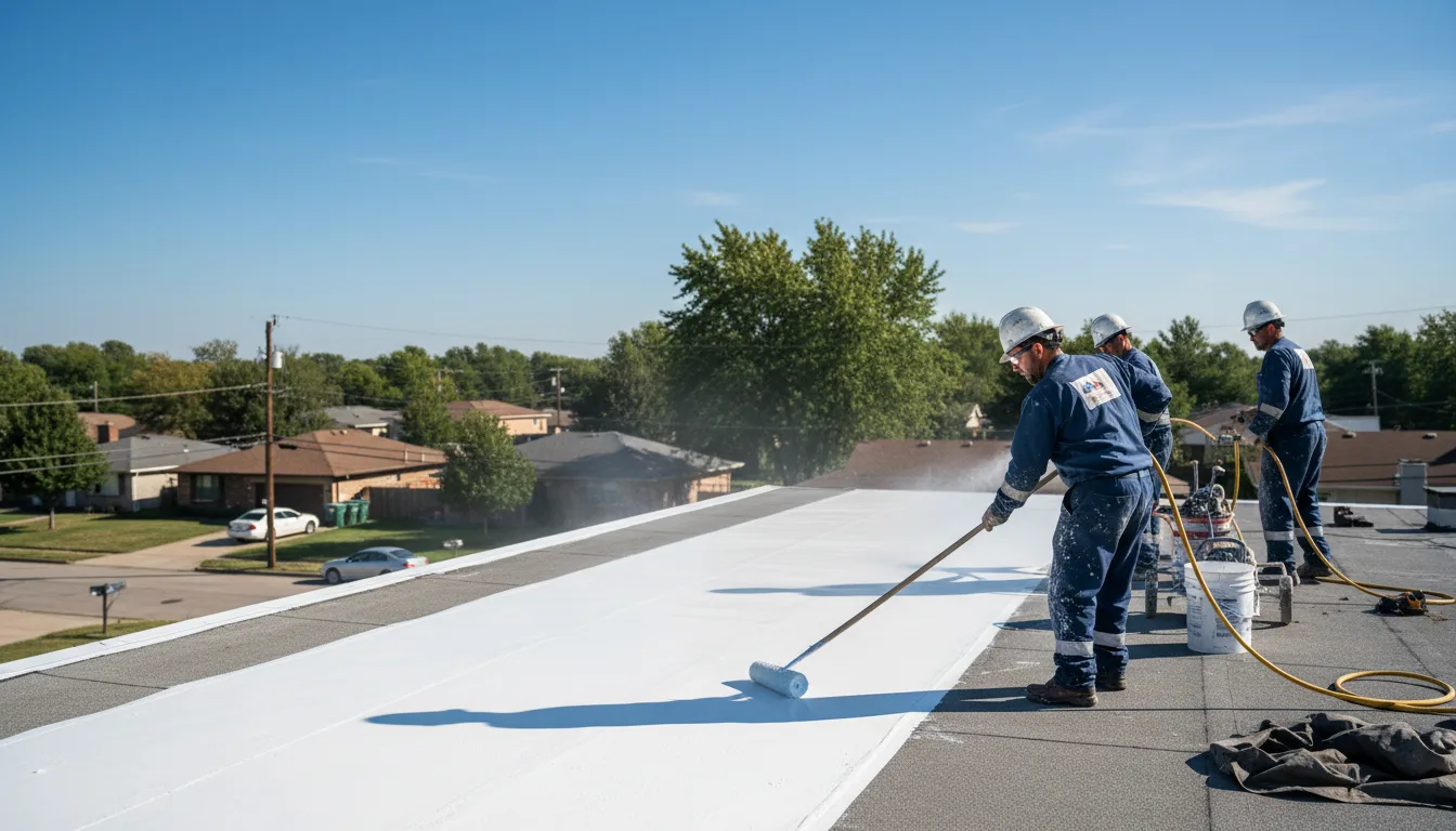 Commercial roof coating in Byram, MS near me